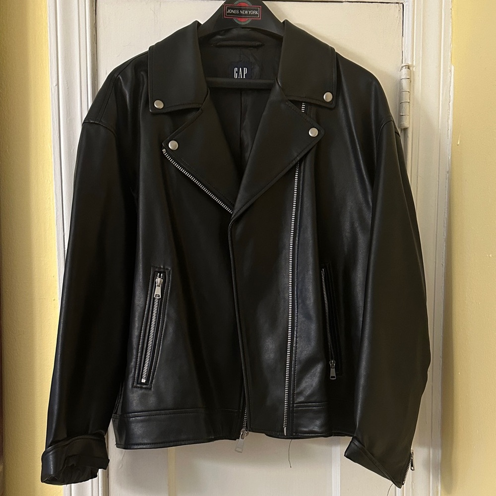 GAP Men's Black Biker Jacket